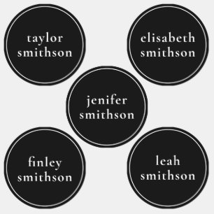 Einfache schwarze Geschlechter-Neutralität, die Sc Etiketten