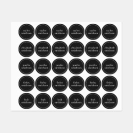 Einfache schwarze Geschlechter-Neutralität, die Sc Etiketten