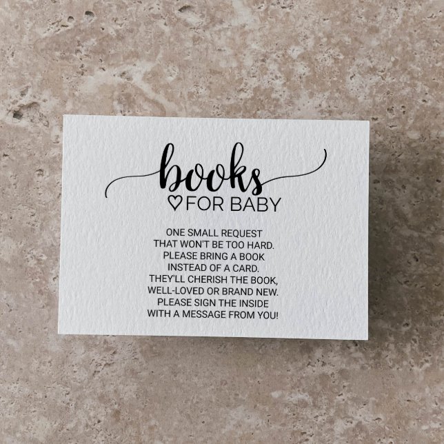 Einfache Schwarze Kalligrafie Buchanfrage Begleitkarte (Von Creator hochgeladen)