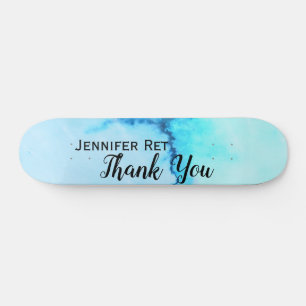 einfache schwarze Kalligraphie, danke hinzufügen Skateboard