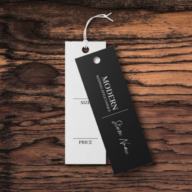 Einfache schwarze Kleidung - Display-Preiskarte (Von Creator hochgeladen)