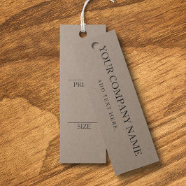 Einfache schwarze Kleidung - Display-Preiskarte