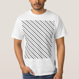 Einfache schwarze Liniengeometrie T-Shirt