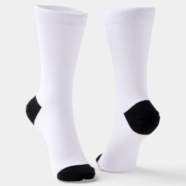 Einfache Schwarzweiß-Weiß-Einrichtung® Socken (Gewinkelt)