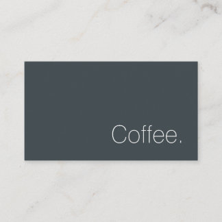 Einfache Schweizer Wort Dunkle Loyalität Kaffee-Pu Treuekarte