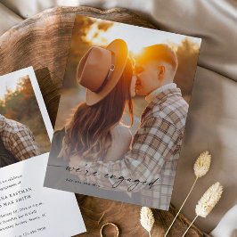 Einfache Script 2 Foto Hochzeit Verlobung Einladung