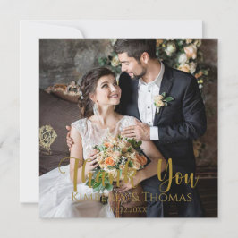 Einfache Script Hochzeit Flat Danke Karte