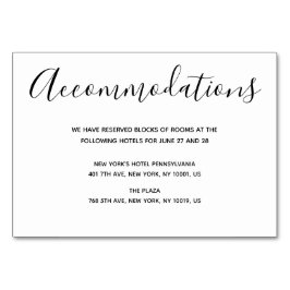 Einfache Script-Hochzeitkarten Tischnummer