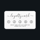 Einfache Script Loyalty Card - Schwarz & Weiß Treuekarte<br><div class="desc">Diese einfachen aber sehr stilvollen Karten sind ideal,  um Ihren Kunden einen Anreiz zu geben,  um behalten,  zu Ihnen zurückzukehren.</div>