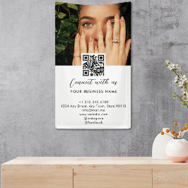Einfache Script-Verbindung mit Foto QR Code Promo Banner