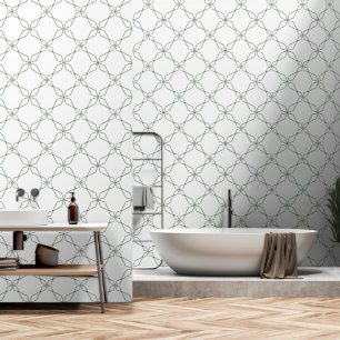 Einfache Seite Green Geometric Diamond Tapete
