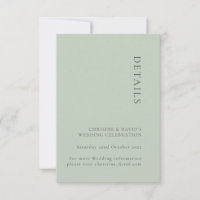 Einfache Seite Hochzeitskarte