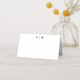 Einfache Serif Classic Hübsch Wedding Platzkarte