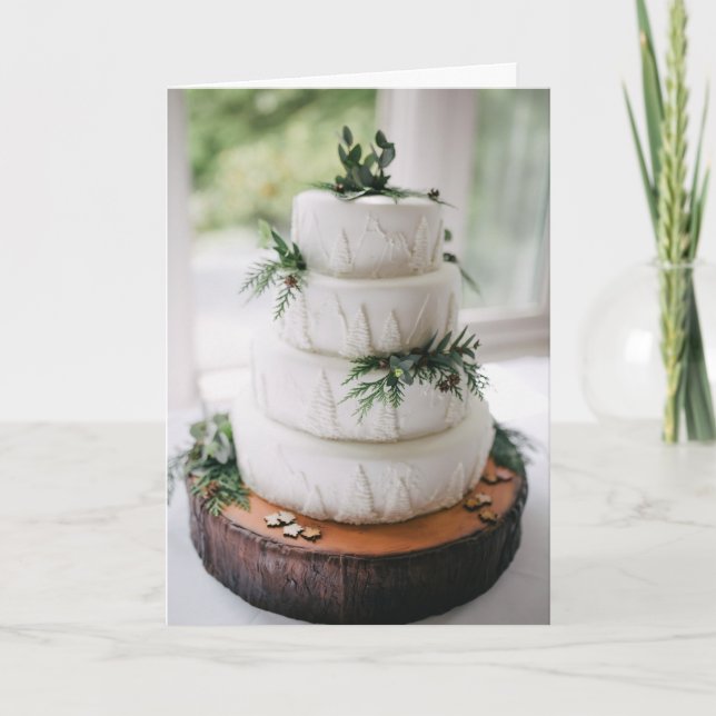 Einfache Shabby Chic Lifestyle Hochzeit Karte (Vorderseite)
