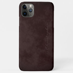 Einfache Signatur, motected Burgundy Brown Case-Mate iPhone Hülle
