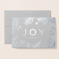 Einfache Silver JOY-Karten | Echte Folie