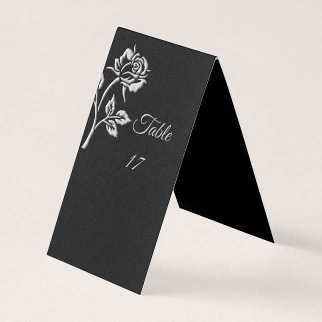 Einfache Silver-Rose (Vorderseite)