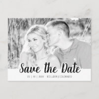 Einfache Skript-Auswahl | B&W Save the Date