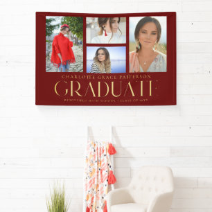 Einfache Skript-Multi-Foto-Abschlussankündigung Banner