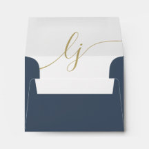 Einfache Skript-Personalisiert Stationery Navy Gol