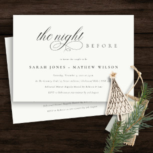 Einfache Skriptabend Schwarz-weiß vor Einladung