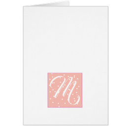 Einfache Skriptmonogramm Initial- Pink Confetti