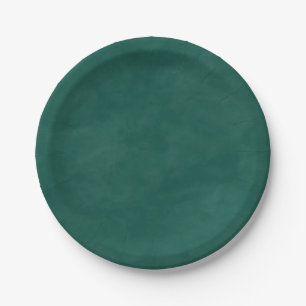 Einfache smaragdgrüne Farbe, die für eine Wasserfa Pappteller