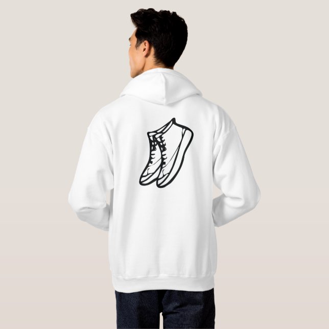 Einfache Sneaker-Hoody Hoodie (Schwarz voll)