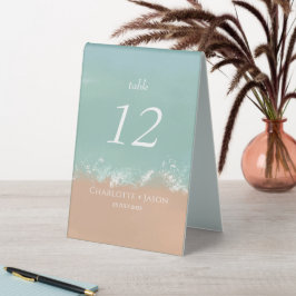 Einfache Sommerpause am Meer Tischaufsteller