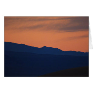 Einfache Sonnenuntergang, Minimalistische Grußkart