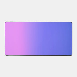 Einfache Sonnenuntergang Ombre Effekt Blau & Rosa Schreibtischunterlage