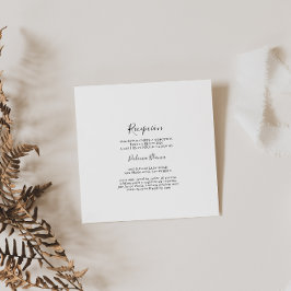 Einfache spanische Hochzeitsempfehlung Begleitkarte