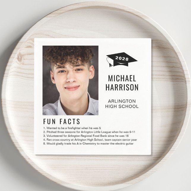 Einfache Spaß Fakten Foto Abschluss Napkins Serviette (Von Creator hochgeladen)