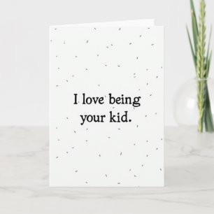 Einfache Sprinkle Kid Love Karte