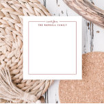 Einfache Square Bridge Personalisiert Notepad Notizblock<br><div class="desc">Dieses Notizblock ist ideal zum Geburtstag, Jubiläum oder als persönliche Touch für die Arbeit, ob als Geschenk für einen Freund oder eine persönliche Leckerei. Verwenden Sie das Vorlagenformular, um es mit Ihrem Namen, einem bevorzugten Angebot oder einem beliebigen Text Ihrer Wahl zu personalisieren. Wählen Sie aus einer Vielzahl von stilvollen...</div>