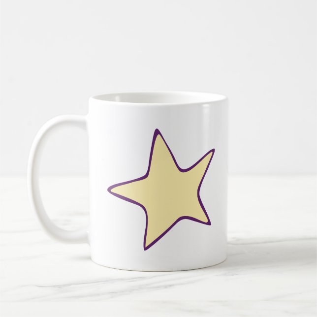 Einfache Star-Gestaltung Kaffeetasse (Links)