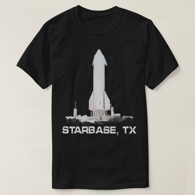 Einfache Starbase, TX Spaceship Graphic  T-Shirt (Design vorne)