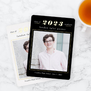 Einfache Statistiken Folien-Abschluss Editable Far Folieneinladung