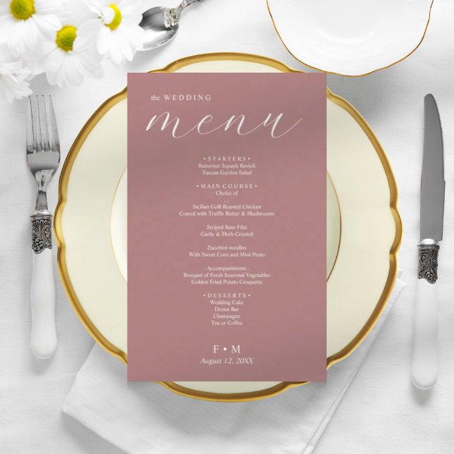 Einfache staubige Rose Kalligrafie (Von Creator hochgeladen)