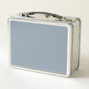 Einfache staubige Taubenblau-Farbe Metall Brotdose