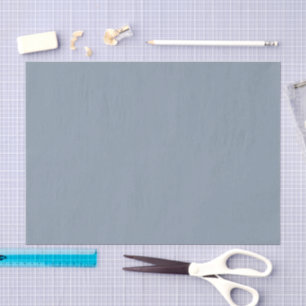 Einfache staubige Taubenblau-Farbe Seidenpapier