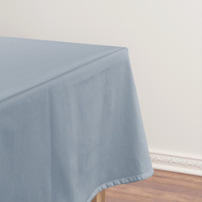 Einfache staubige Taubenblau-Farbe Tischdecke (Beispiel)