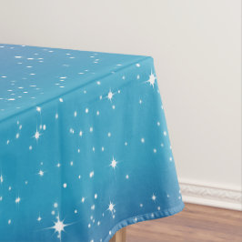 Einfache Sterne auf blauem Hintergrund Tischdecke
