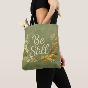 Einfache Stille - Blumen-Tüte Tasche