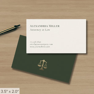 Einfache, stilvolle Gold Justice Legal Business Ca Visitenkarte
