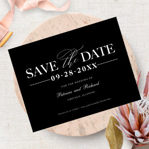 Einfache stilvolle Hochzeit Merken Sie sich das Da Postkarte