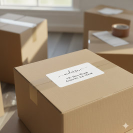 Einfache stilvolle individuell bedruckte Adressen- Adressaufkleber