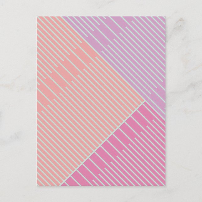 Einfache stilvolle Linien  Postkarte (Vorderseite)
