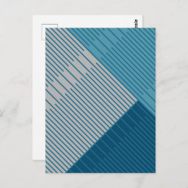 Einfache stilvolle Linien Postkarte