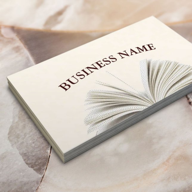 Einfache Stipple Open Book Business Cards Visitenkarte (Von Creator hochgeladen)